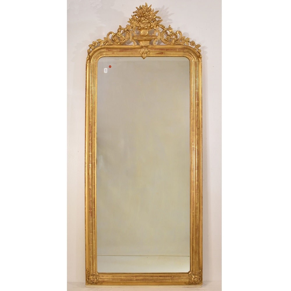 SPC177 1 antique gold leaf mirror antic louis philippe mirror XIX.jpg